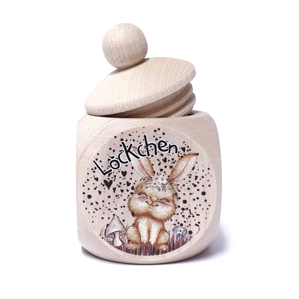 Hase Mädchen Lockendose